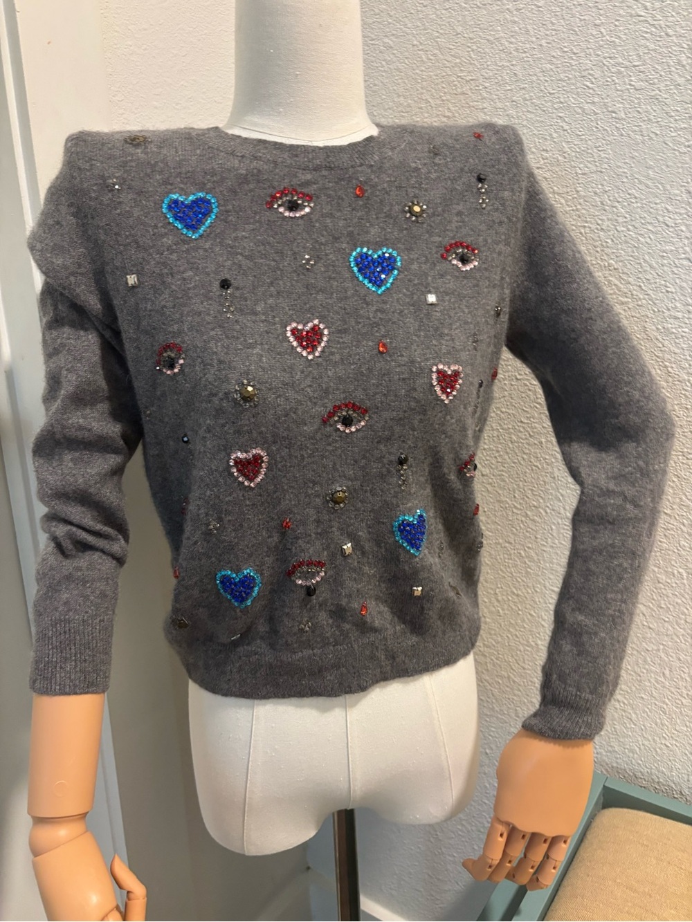 Halogen Cashmere Gray Sweater